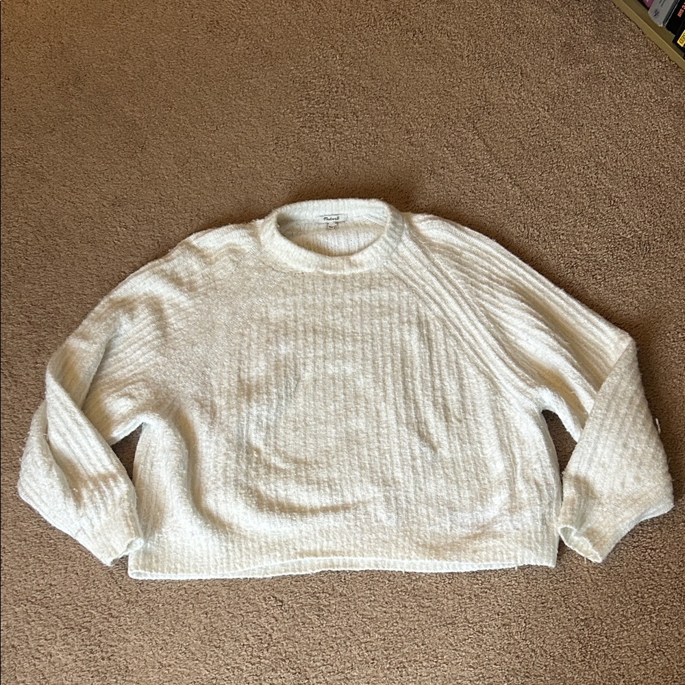 Madewell white Sweater
